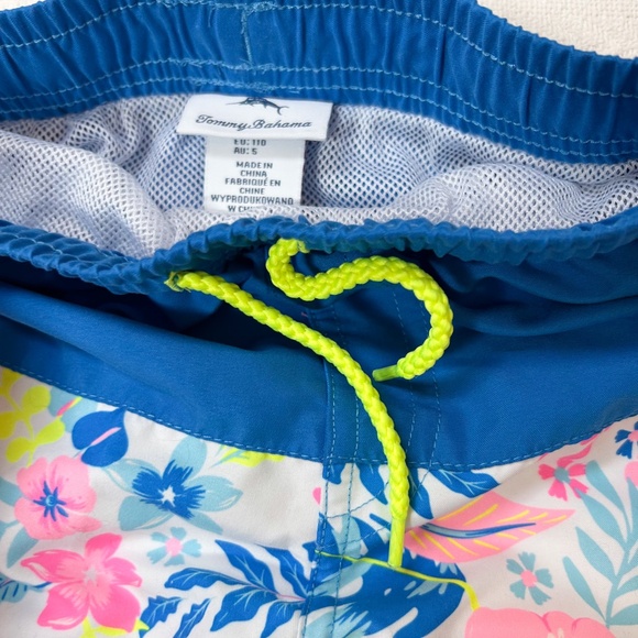 Tommy Bahama boys swim trunks size 5 - navy/pink/floral, sz S - Picture 6 of 11